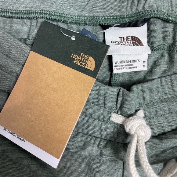 NWT THE NORTH FACE KNIT JOGGERS WOMENS PLUS 3X SOFT GREEN HEATHER DRAWSTRING - Picture 4 of 11